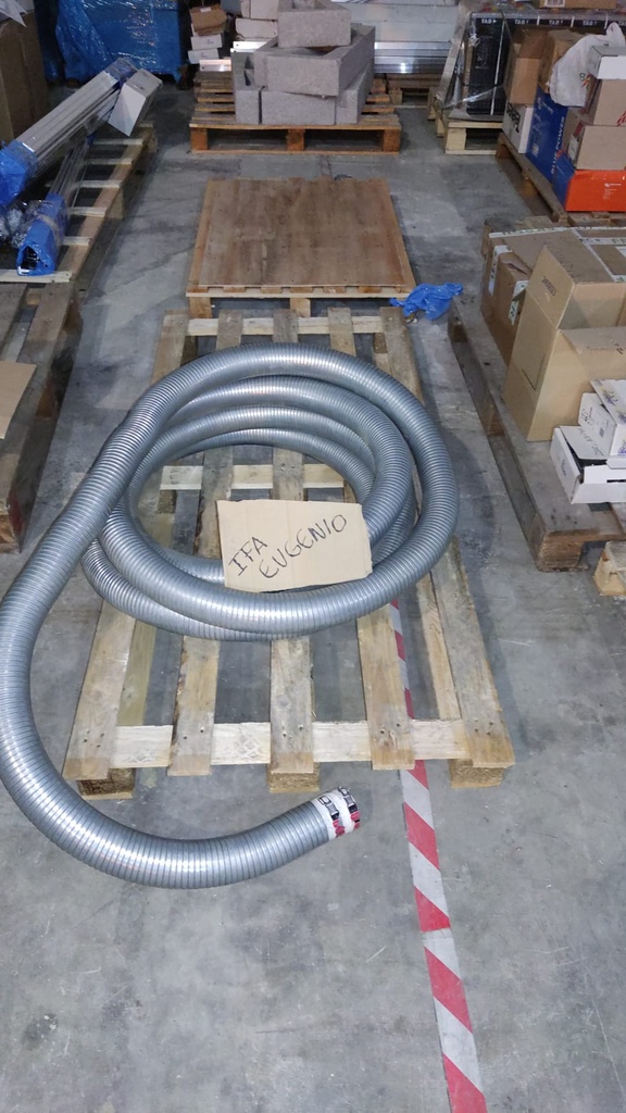 Tubo flexible escape 70mm resistente alta temperatura