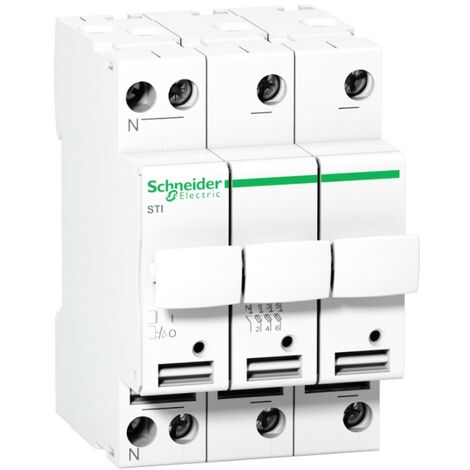 BASE PORTAFUSIBLES SECCIONADOR STI 3P+N 500V A9N15658