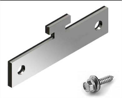 FIJACION ANCLAJE A LATERAL GRECA ALUMINIO