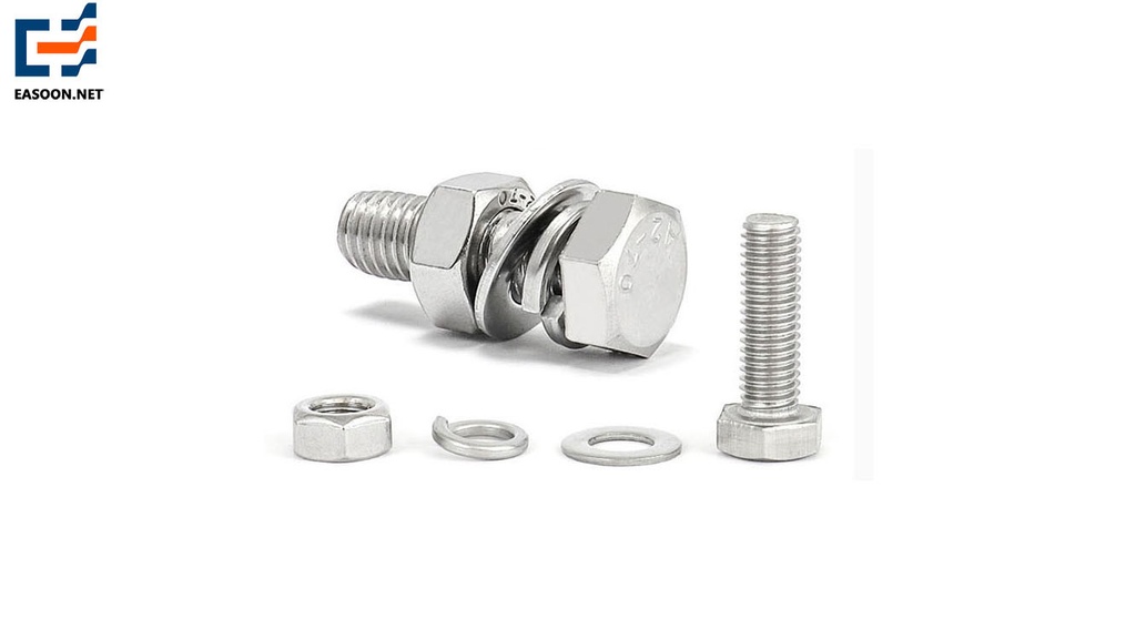 KIT PERNO/TORNILLO M16x350mm + 2 tuercas + 2 arandelas