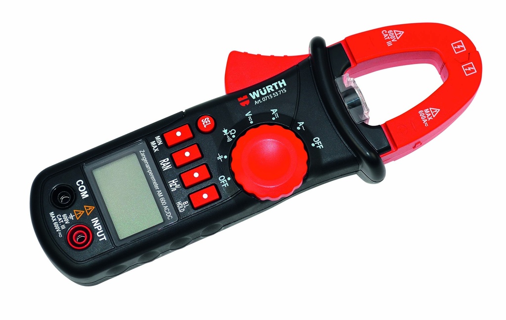 PINZA AMPERIMETRICA DIGITAL 600A WURTH