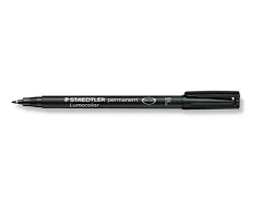 ROTULADOR 317-M NEGRO LUMOCOLOR P/10ud
