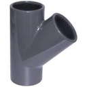 TE PVC 45º 160mm M-H PRESION