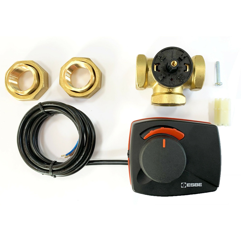 VALVULA 3 VIAS  1" CON SERVOMOTOR