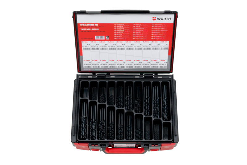 CONJUNTO DE BROCAS HSS MALETÍN SYSKO DIN338 155 UDS