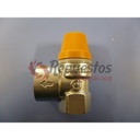 VÁLVULA DE SEGURIDAD 6BARES SOLAR 1/2" A 3/4" H-H