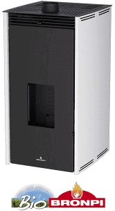 TERMOESTUFA PELLET 16 KW COLOR MARFIL