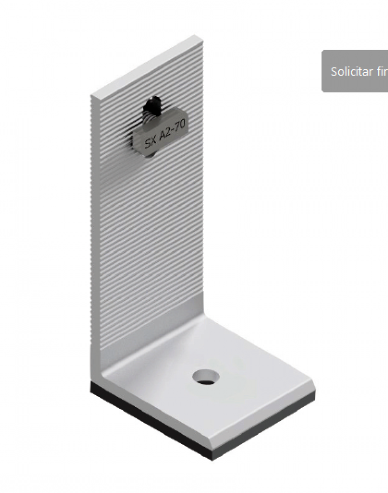 ESCUADRA L SOPORTE CUBIERTA METALICA