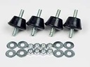 Kit de 2 silentblock de goma de maquina a/c super grande 1000x60