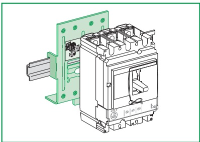 ADAPTADOR CARRIL DIN NSX100-250 LV429305