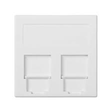 PLACA 2 CONECTORES RJ45 BLANCO 50000089-030