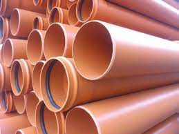 MTS TUBO PVC SANEAMIENTO 200mm JE SN4 LISO TEJA (T6MTS)