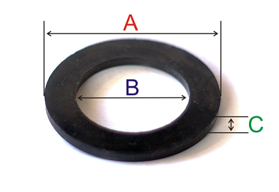 JUNTA GOMA 1 1/4" P/ RACORD LOCO 