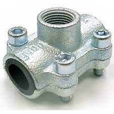 ABRAZADERA DERIVACION 3/4 A 1/2 GEBO GALVANIZADO