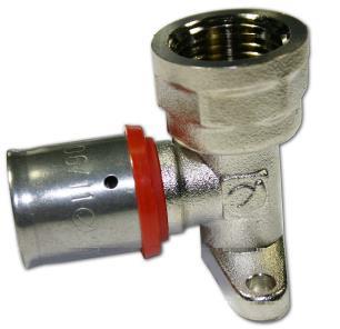 CODO MULTICAPA 90º 16x1/2" C/SOPORTE R/H