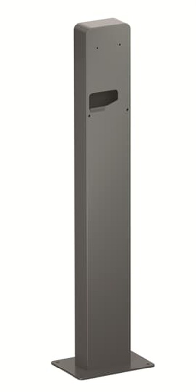 TAC Pedestal unico metalico, un solo cargador y sin Carril DIN para colocar protecciones
