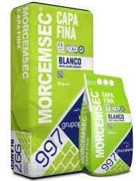 MORTERO CAPA FINA 25KG BLANCO