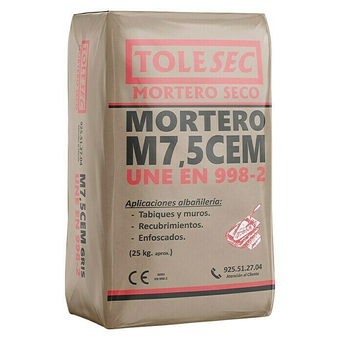 SACO DE MORTERO GRIS