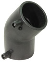 CODO POLIETILENO 45º D63  ELECTROSOLDABLE