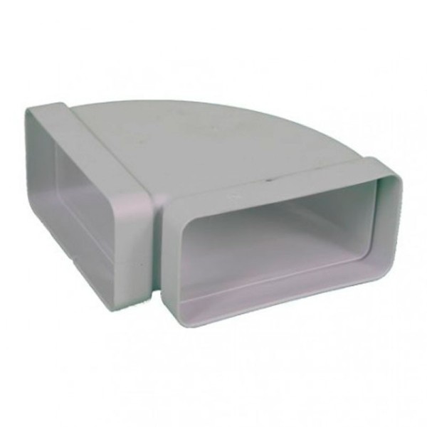 CODO SIBER 90º 110x55mm RECTANGULAR HORIZONTAL 