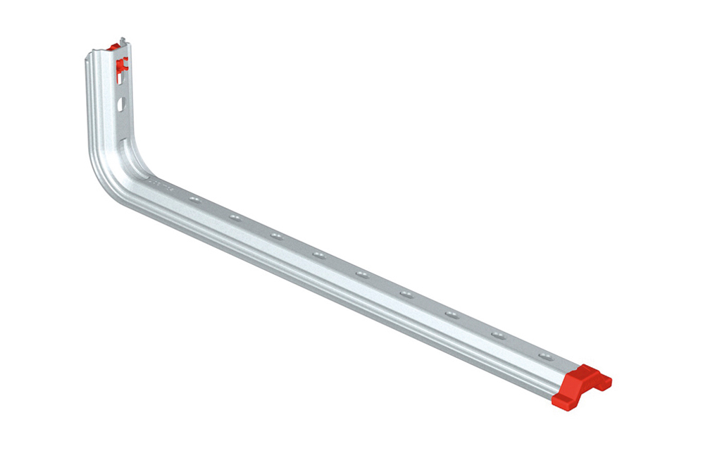 SOPORTE OMEGA MULTIF. GALV.SENZ. (L)REJIBAND PARED 400 PG