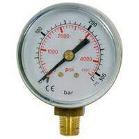 MANOMETRO VERTICAL GLICERINA D63 0-25BAR 1/4"