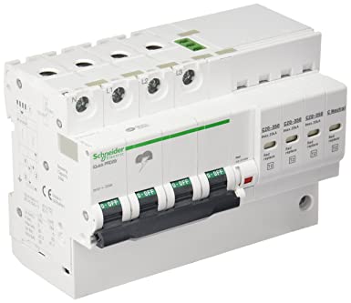 [EPR0404] LIMITADOR SOBRETENSIÓN 3P+N 40KA A9L40601 SCHNEIDER