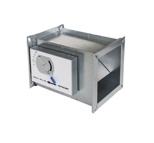 [CRE0118] REGULADOR RECTANGULAR DE CAUDAL CONSTANTE RCQK DE 300X150 SIN AISLAR, ESTANQUEIDAD CLASE C GALVANIZADA, CAUDAL 1 M3/H