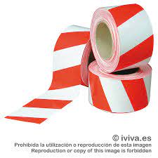 [FSI0255] CINTA BALIZADORA ROJA/BLANCA (500 METROS)
