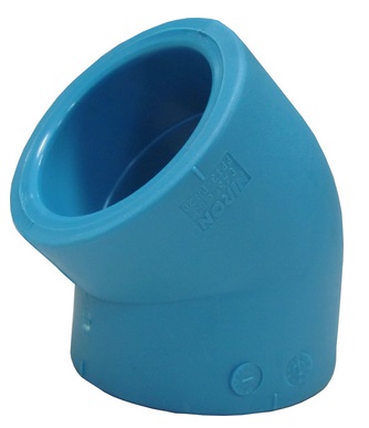 [CTU1334] CODO PPR 45 grados  (Italsan) D125 Termosoldable
