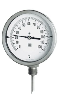 [CVA0961] TERMÓMETRO VERTICAL CON VAINA 10 cm 120º 