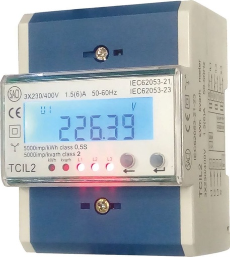 [EPR0466] ANALIZADOR DE RED INDIRECTA 3X230/400V TRI TCIL2 CON MODBUS RTU