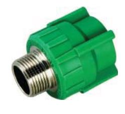 [CTU1453] ENTRONQUE 25mm 3/4" M PPR TERMOSOLDABLE