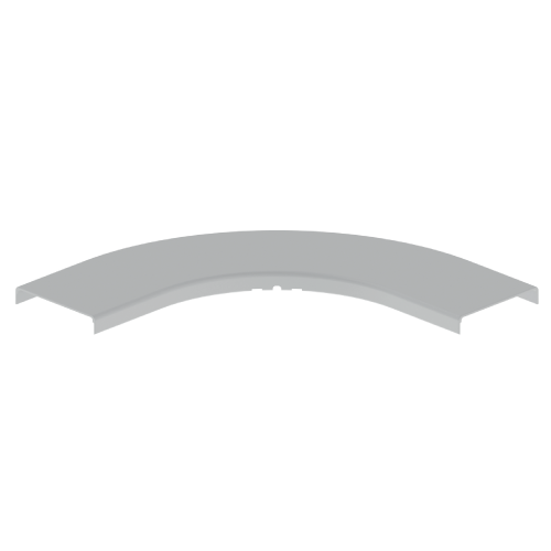 [ECN0360] TAPA CURVA PLANA DE 90° GRIS RAL7038 200 U48X
