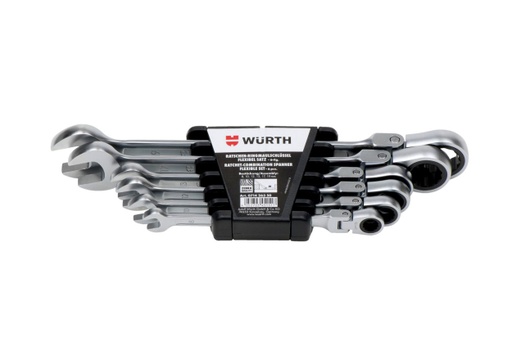 [GHE0520] JUEGO LLAVES COMBI CARRACA FLEX 6UDS.