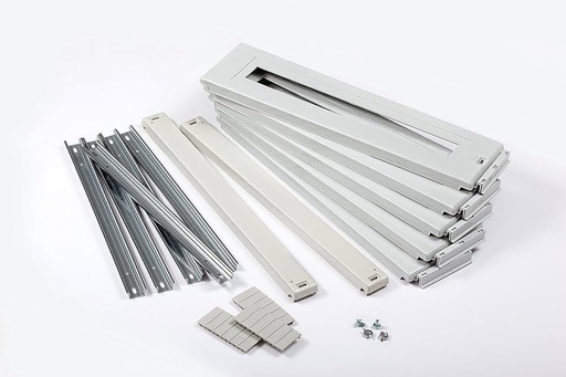 [EAC0499] KIT 3 TAPAS MOD. 150MM+1TAPA CIEGA 50MM+3 RAIL DIN IDE