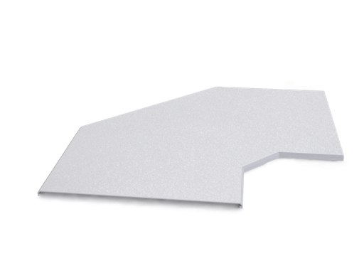 [ECN0558] TAPA CURVA 300 BANDEJA PVC 90º 210100