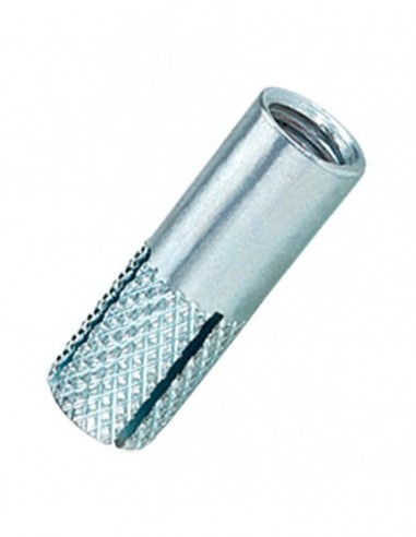 [FSO0156] TACO ENCASTRE CINCADO W-ED/S M10 TACO METÁLICO 10MM (50 UNIDADES)cromado
