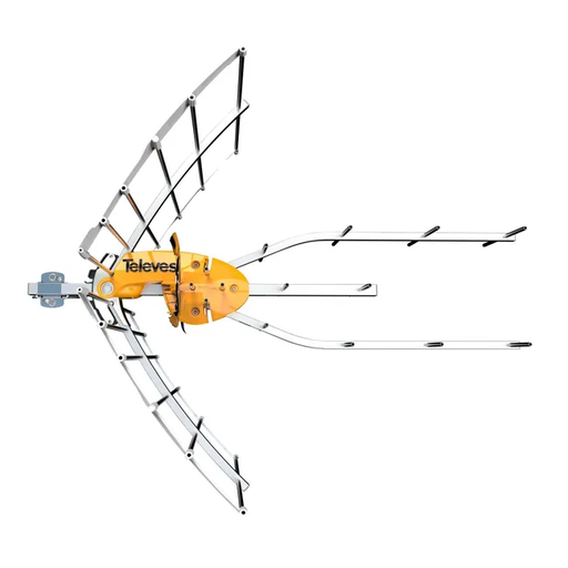 [EAC0548] Antena serie ELLIPSE UHF (C21-48) G38dBi + alimentación colectivo