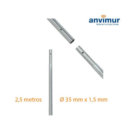 [EAC0549] MASTIL ENCHUFABLE 2500X35X1,5