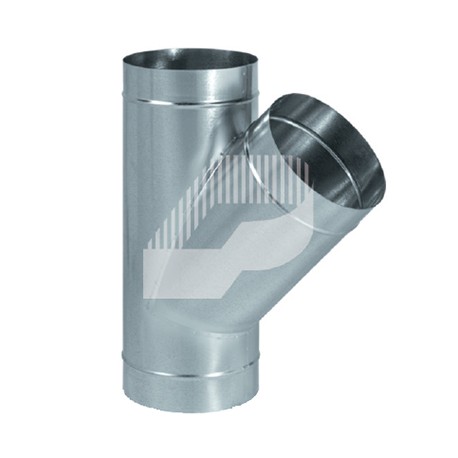 [VCD0253] TE CHAPA GALVANIZADA 45º 315mm AV FINAL