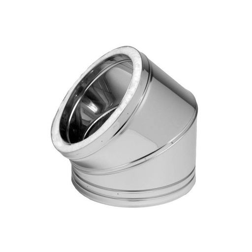 [VCD0281] CODO HELICODAL 45º 125 mm CHAPA GALVANIZADA