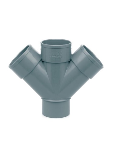 [CTU1598] DERIVACION DOBLE DE 45º 110MM