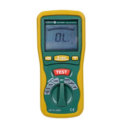 [GHE0614] MEDIDOR DE RESISTENCIA DE AISLAMIENTO DIGITAL KOBAN MODEL. KRA-4000M