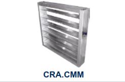 [VRE0245] COMPUERTA REGULACION EN ALUMINIO CON MANDO MANUAL CRA CMM 400x220