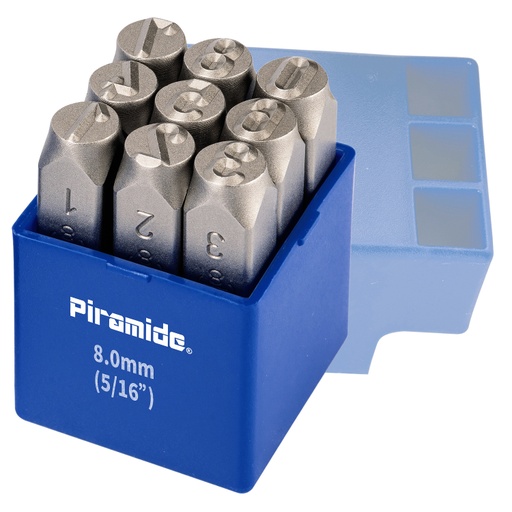 [GHE0647] JUEGO TROQUEL - PUNZONES NUMEROS de 8mm