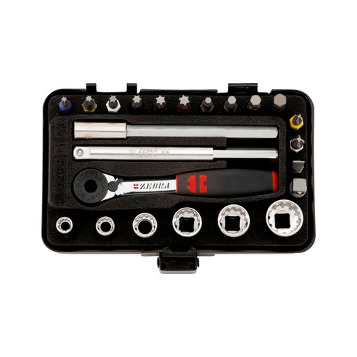 [GHE0656] CONJUNTO CARRACA WURTH  1/4 MINI 23PIEZAS