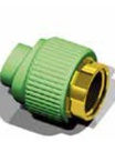 [CTU1818] INJERTO PPR 32mm a 1"  termosoldable S/H