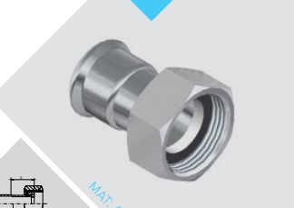 [CTU1957] ENTRONQUE INOX D-15 1/23 PRESS HEMBRA