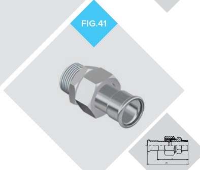 [CTU1969] ENLACE 3 PIEZAS INOX 42-1 1/2" PRESS HM 